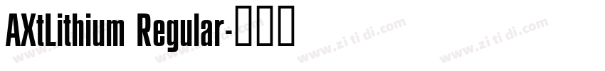 AXtLithium Regular字体转换